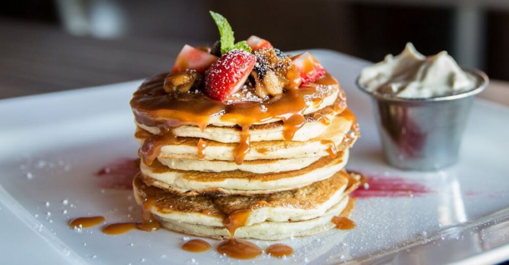 Food - Pancake With Sliced Strawberry