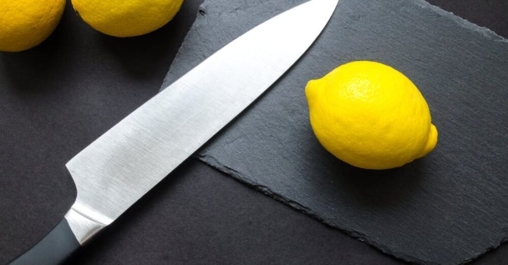 Knife - Photography of Lemon Near Kitchen Knife